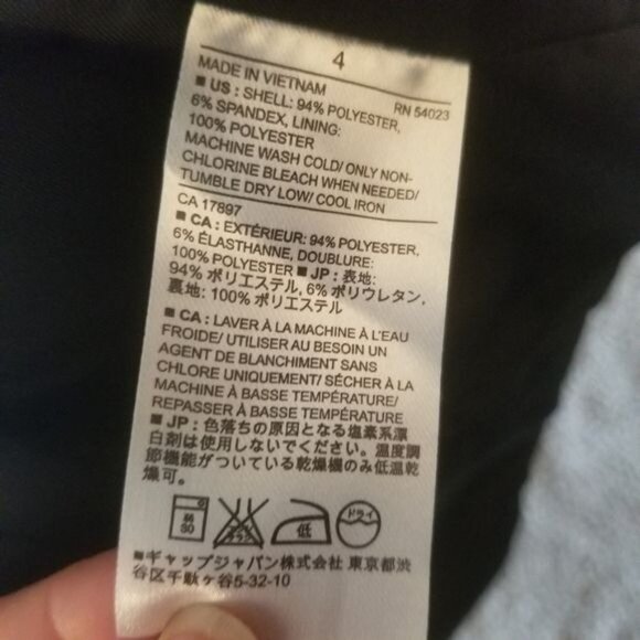 Banana Republic Womens Navy Open Drape Blazer Sz 4 Office Professional Capsule - Picture 7 of 7